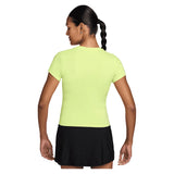 Women's Court Dri-FIT Advantage Short Sleeve Tennis Top Lt Lemon Twist and Black-Apparel-Nike-HQ2994-736_3-Tennis Express