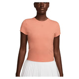 Women's Dri-Fit Advantage Short Sleeve Tennis Top Apricot Agate-Apparel-Nike-HQ2994-844_2-Tennis Express