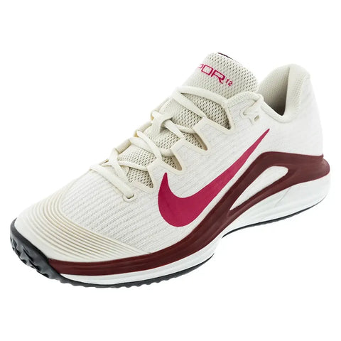 Women's Zoom Vapor 12 Clay Tennis Shoes Pale Ivory and Rush Pink