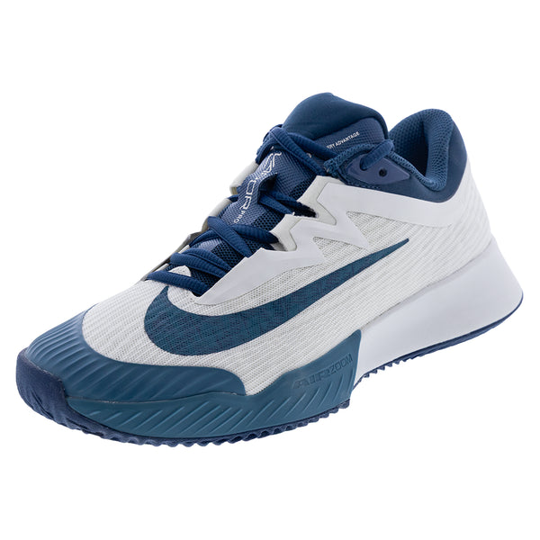 Men's CLAY Court Zoom Vapor Pro 3 Tennis Shoes Sail and Smokey Blue,Footwear,Nike,Sail/Smokey Blue,6,Tennis Express,HQ6034-121H26copy