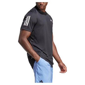 Men's Club 3 Stripe Tennis Top Black-Apparel-Adidas-HS3262-S23-3_b9fd62ac-016a-4df6-adf8-00141acb06ca-Tennis Express
