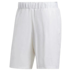 Men's Club Stretch Woven 9 Inch Tennis Shorts White-Apparel-Adidas-HS3283-11-Tennis Express