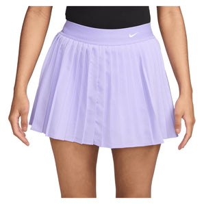 Women's Dri-FIT Victory High Rise Pleated Tennis Skort, Nike, 580 Purple Pulse/White, Tennis Express, HV9951-H26-580-PURPLE-PULSE-WHITE-1