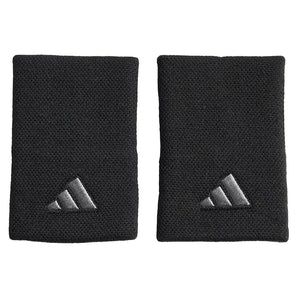 Unisex Large Tennis Wristbands Black and Iron,Accessories,Adidas,,,Tennis Express,IA7544-1