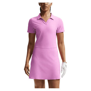 Women's Dri-FIT Victory Tennis Polo Dress,Apparel,Nike,503 Lt Magenta/White,XS,Tennis Express,IB0220-U26-503-3