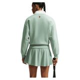 Women's Court Collection Fleece Tennis Crew Steam and Barely Green,Apparel,Nike,,,Tennis Express,IB0757-006_4