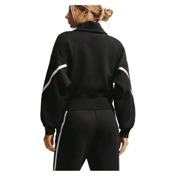 Women's Court Dri-FIT Advantage Full Zip Tennis Jacket Black and White-Apparel-Nike-IB0776-010-1-Tennis Express