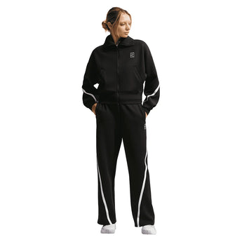 Women's Court Dri-FIT Advantage Full Zip Tennis Jacket Black and White-Apparel-Nike-IB0776-010-5-Tennis Express