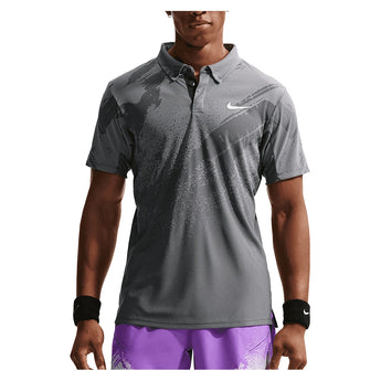 Men's Paris Court Dri-FIT Advantage Slam Tennis Polo,Apparel,Nike,060 Anthracite/Cool Grey,XS,Tennis Express,IB1028-060