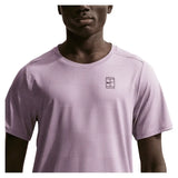 Men's Court Dri-FIT Advantage Print Tennis Top Lt Violet Ore and Black,Apparel,Nike,,,Tennis Express,IB1064-226-6