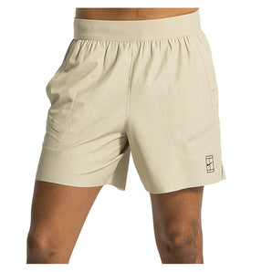 Men's Court Dri-FIT Advantage 6 Inch Tennis Shorts-Apparel-Nike-253 Desert Khaki/Black-XS, [current_file_name-Tennis Express