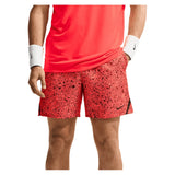 Men's Court Dri-FIT Victory 7 Inch All Over Print Tennis Short,Apparel,Nike,635 Bright Crimson/Black,XS,Tennis Express,IB1080-635