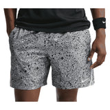 Men's Court Dri-FIT Victory 7 Inch All Over Print Tennis Short, Nike, 090 Stealth/Lt Lemon Twist, Tennis Express, IB1080-H26-090-STEALTH-LT-LEMON-TWIST-1