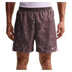 Men's Court Dri-FIT Victory 7 Inch All Over Print Tennis Short,Apparel,Nike,502 Tattoo/Platinum Violet,XS,Tennis Express,IB1080-U26-502-3