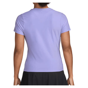 Women's Dri-FIT Victory Short Sleeve Tennis Top Purple Pulse and White, Nike, Tennis Express, IB3776-580H26-1
