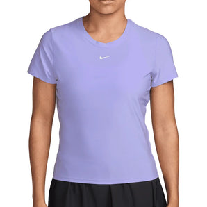 Women's Dri-FIT Victory Short Sleeve Tennis Top Purple Pulse and White, Nike, Purple Pulse/White, Tennis Express, IB3776-580H26-PURPLE-PULSE-WHITE-1