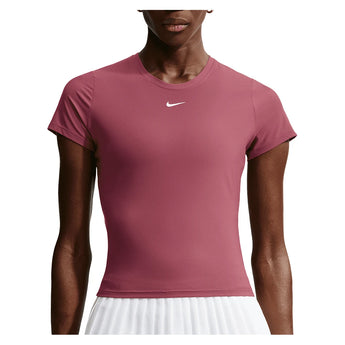 Women's Dri-FIT Victory Short Sleeve Tennis Top,Apparel,Nike,654 Pink Smoke/White,XS,Tennis Express,IB3776-654