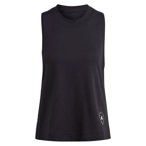 Women's Stella McCartney Logo Tank Top Black-Apparel-Adidas-IB6857_1-Tennis Express