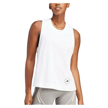 Women's Stella McCartney Logo Tank Top White-Apparel-Adidas-IB6858_3-Tennis Express