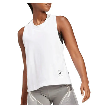 Women's Stella McCartney Logo Tank Top White-Apparel-Adidas-IB6858_4-Tennis Express