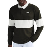 Men's Paris Court Dri-FIT Advantage Slam Long Sleeve Tennis Polo-Apparel-Nike-IB8141-355_4-Tennis Express
