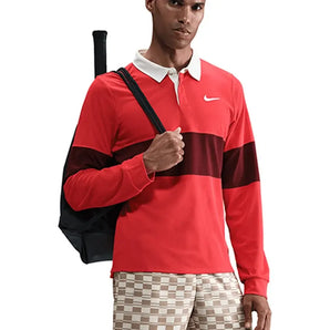 Men's Paris Court Dri-FIT Advantage Slam Long Sleeve Tennis Polo-Apparel-Nike-IB8141-696-Tennis Express