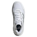 Women's CourtJam Control 3 Tennis Shoes White and Silver Metallic-Footwear-Adidas-ID2457-S24-3-Tennis Express