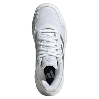 Women's CourtJam Control 3 Tennis Shoes White and Silver Metallic-Footwear-Adidas-ID2457-S24-3-Tennis Express