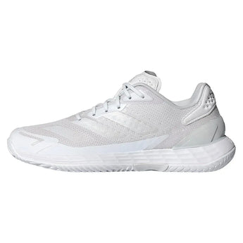 Womens Defiant Speed 2 Tennis Shoes White and Grey One-Footwear-Adidas-ID5696-1-Tennis Express