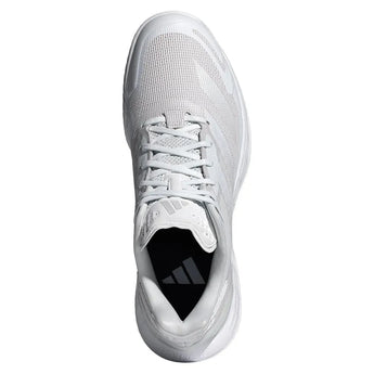 Womens Defiant Speed 2 Tennis Shoes White and Grey One-Footwear-Adidas-ID5696-3-Tennis Express