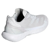 Womens Defiant Speed 2 Tennis Shoes White and Grey One-Footwear-Adidas-ID5696-4-Tennis Express