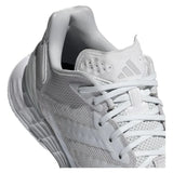Womens Defiant Speed 2 Tennis Shoes White and Grey One-Footwear-Adidas-ID5696-6-Tennis Express