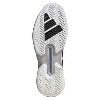 Men's Adizero Ubersonic 5 Tennis Shoes White and Core Black-Footwear-Adidas-IE1376-S25-5-Tennis Express