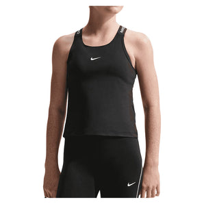 Girls' Pro Dri-FIT Training Tank-Apparel-Nike-010 Black/White-XS, [current_file_name-Tennis Express
