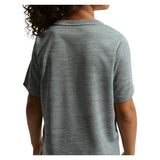Boys' Dri-FIT Miler Short Sleeve Training Top Smoke Grey and Heather, Nike, Tennis Express, IF2425-084H26-1