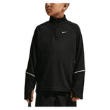 Boys' Dri-FIT Miler Half Zip Top Black and Reflective Silver-Apparel-Nike-IF2426-010-3-705805Tennis Express