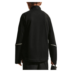 Boys' Dri-FIT Miler Half Zip Top Black and Reflective Silver-Apparel-Nike-IF2426-010-4-Tennis Express