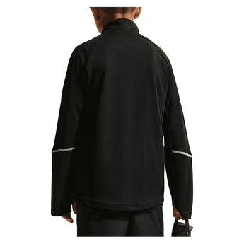 Boys' Dri-FIT Miler Half Zip Top Black and Reflective Silver-Apparel-Nike-IF2426-010-4-Tennis Express