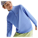 Boys' Dri-FIT Miler Half Zip Top-Apparel-Nike-IF2426-494_2-Tennis Express