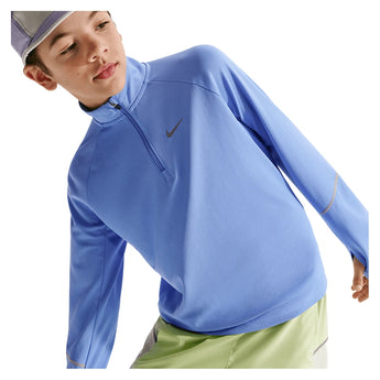 Boys' Dri-FIT Miler Half Zip Top-Apparel-Nike-IF2426-494_2-Tennis Express