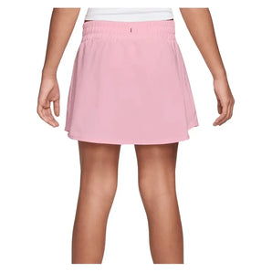 Girls' One Dri-FIT High-Waisted Training Skort Med Soft Pink and White-Apparel-Nike-IF3956-690B-1-Tennis Express