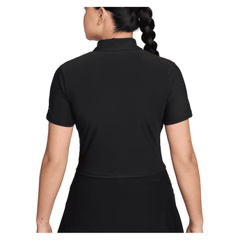 Women's Dri-FIT Victory Short Sleeve Cropped Tennis Polo-Apparel-Nike-IH0519-010_2-Tennis Express