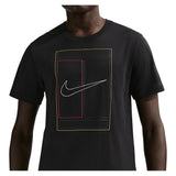 Men's Court Heritage Tennis Tee Black-Apparel-Nike-IH2085-010_3-Tennis Express