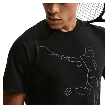 Men's Paris Court Dri-FIT Standard Tennis Tee,Apparel,Nike,,,Tennis Express,IH2104-010-2