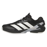 Men's Adizero Ubersonic 5 Tennis Shoes Core Black and Silver Metallic-Footwear-Adidas-IH2556-1-Tennis Express