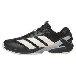 Men's Adizero Ubersonic 5 Tennis Shoes Core Black and Silver Metallic-Footwear-Adidas-IH2556-1-Tennis Express