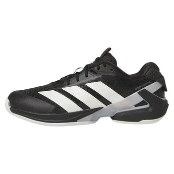 Men's Adizero Ubersonic 5 Tennis Shoes Core Black and Silver Metallic-Footwear-Adidas-IH2556-1-Tennis Express