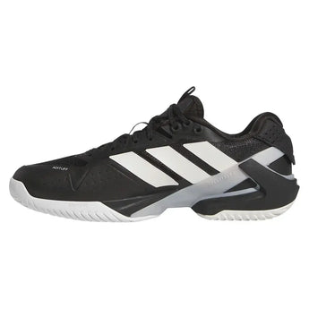 Men's Adizero Ubersonic 5 Tennis Shoes Core Black and Silver Metallic-Footwear-Adidas-IH2556-2-Tennis Express