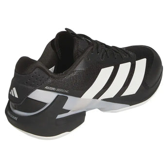 Men's Adizero Ubersonic 5 Tennis Shoes Core Black and Silver Metallic-Footwear-Adidas-IH2556-4-Tennis Express