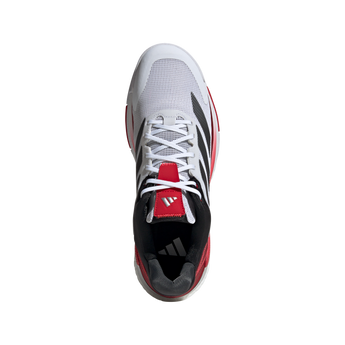 Men's Crazyquick Boost Padel Shoes Footwear White and Lucid Red,Footwear,Adidas,,,Tennis Express,IH3636_3_FOOTWEAR_Photography_TopPortraitView_transparent